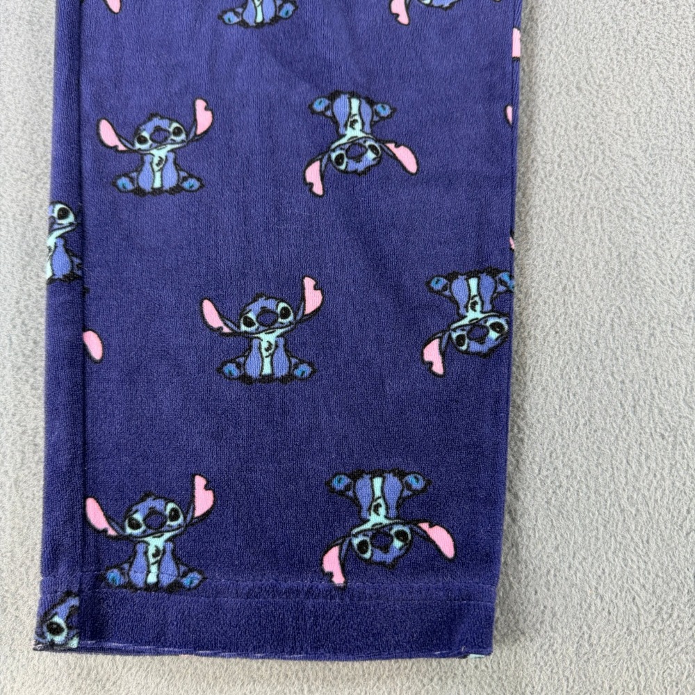 Disney Lilo & Stitch Purple Fleece Pajama Pants Sleepwear Large 12-14 LZ41916SA - Picture 3 of 5